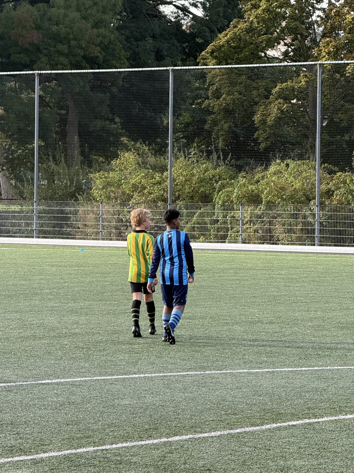 Sfeerbeeld van de wedstrijd